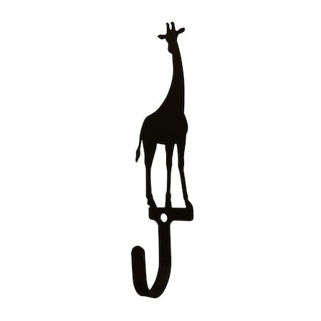 Village Wrought Iron Village Wrought Iron WH-283-S Giraffe Wall Hook; Small WH-283-S